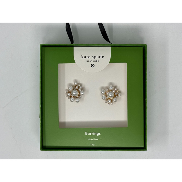 Kate Spade x Target Pearl Cluster Stud Earrings NEW - Picture 1 of 4